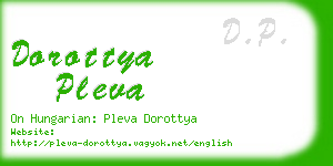 dorottya pleva business card